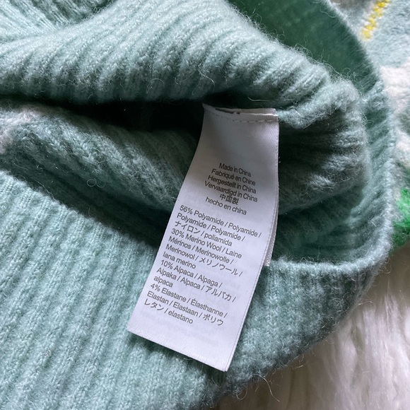 J Crew Fair Isle Puff-sleeve Crewneck Sweater In Supersoft Yarn - Picture 4 of 5